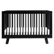 Hudson 3-in-1 Convertible Crib with Toddler Bed Conversion Kit - Black