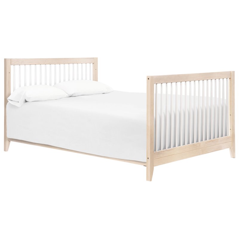 Sprout 4-in-1 Convertible Crib & Toddler Bed Conversion Kit Washed Natural/White