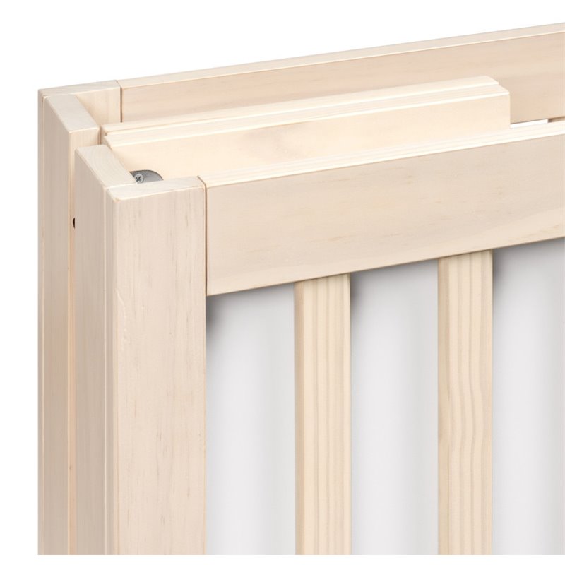 Babyletto Maki Full Portable Crib with Toddler Bed Conversion Kit in Natural