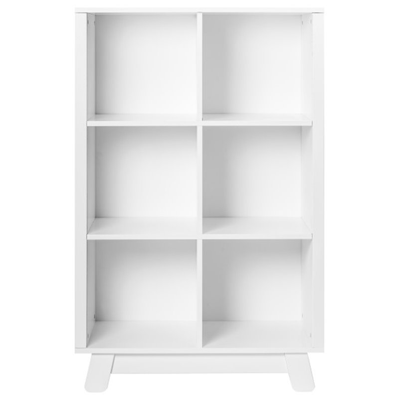Babyletto Hudson 6 Cubby Kids Bookcase in White