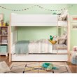 Babyletto Tiptoe Twin Over Twin Bunk Bed in White and Washed Natural
