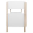 Babyletto Tiptoe Twin Over Twin Bunk Bed in White and Washed Natural