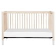 4-in-1 Convertible Baby Crib with Dresser with Changing Tray Set in Natural