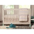 4-in-1 Convertible Baby Crib with Dresser with Changing Tray Set in Natural