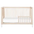 4-in-1 Convertible Baby Crib with Dresser with Changing Tray Set in Natural