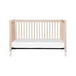 4-in-1 Convertible Baby Crib with Dresser with Changing Tray Set in Natural