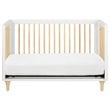 4-in-1 Convertible Baby Crib with Dresser with Changing Tray Set in Natural