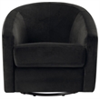 Babyletto Madison Luxurious Velvet Upholstered Swivel Glider in Black