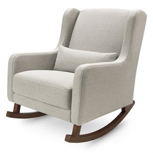  babyletto kai eco-performance fabric wingback rocking chair