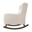 Babyletto Kai Rocker in Performance Natural Eco-Twill with Dark legs
