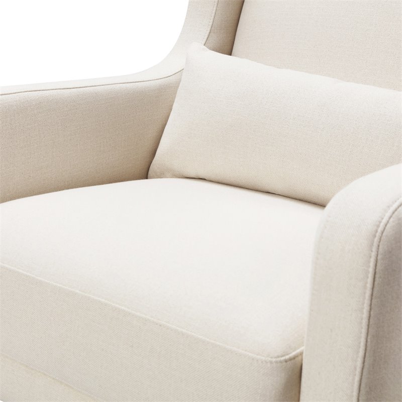 Babyletto Kai Rocker in Performance Natural Eco-Twill with Dark legs