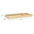 Babyletto Pine Wood Universal Wide Removable Changing Tray in Natural