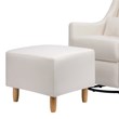 Babyletto Toco Swivel Glider and Ottoman in Performance Cream Eco-Weave