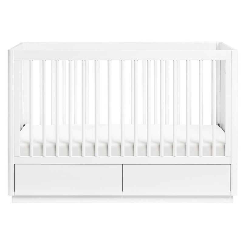Babyletto Bento 3-In-1 Convertible Storage Crib With Bed Conversion Kit In White