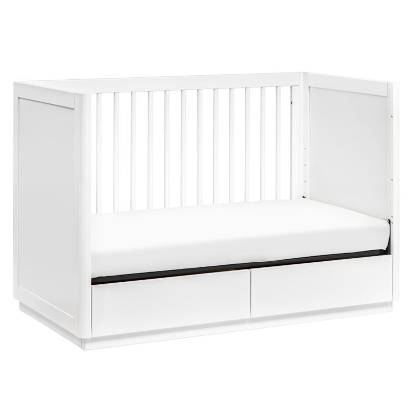 Babyletto Bento 3-In-1 Convertible Storage Crib With Bed Conversion Kit In White