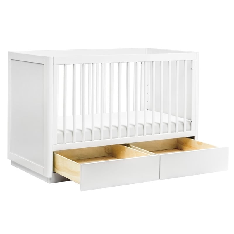 Babyletto Bento 3-In-1 Convertible Storage Crib With Bed Conversion Kit In White