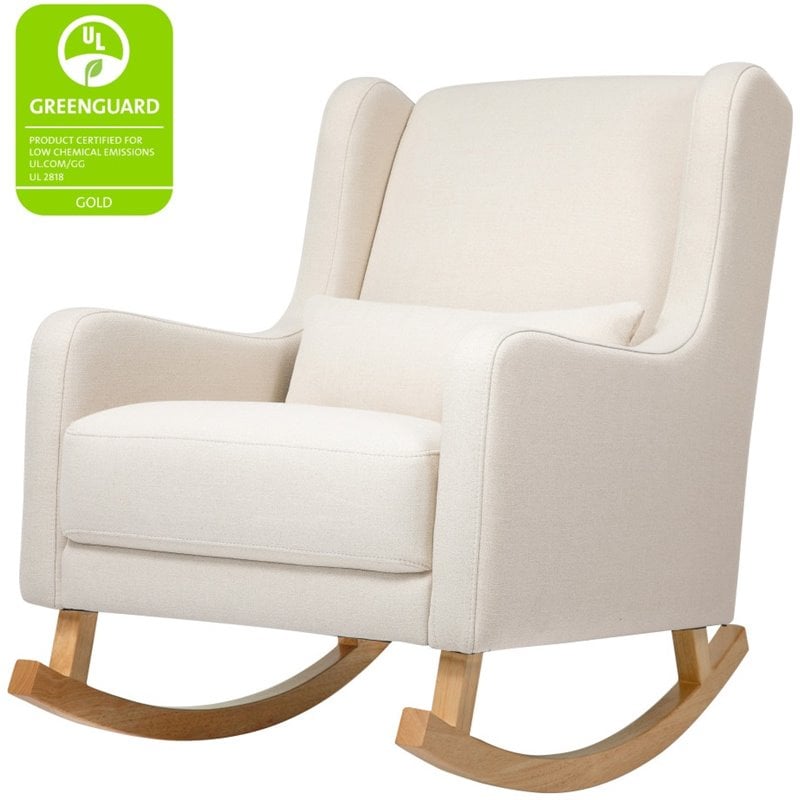 Babyletto Kai Rocker In Performance Natural Eco-Twill with Light Legs