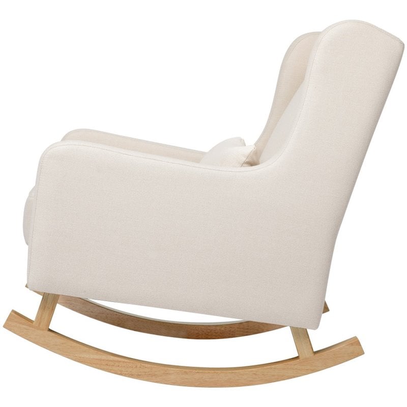 Babyletto Kai Rocker In Performance Natural Eco-Twill with Light Legs