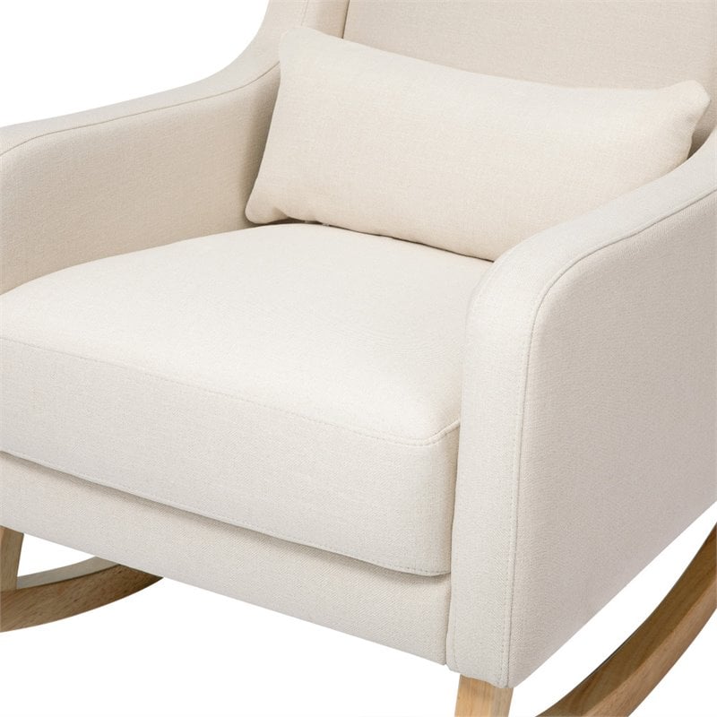 Babyletto Kai Rocker In Performance Natural Eco-Twill with Light Legs