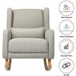 Babyletto Kai Rocker In Performance Gray Eco-Twill with Light Legs