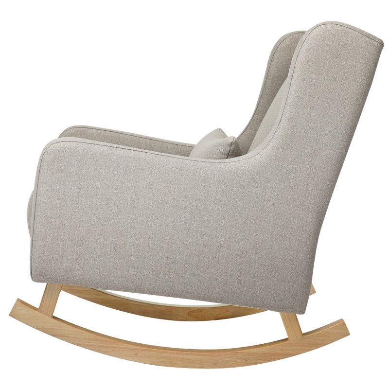 Babyletto Kai Rocker In Performance Gray Eco-Twill with Light Legs