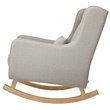 Babyletto Kai Rocker In Performance Gray Eco-Twill with Light Legs
