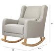 Babyletto Kai Rocker In Performance Gray Eco-Twill with Light Legs