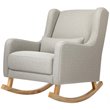 Babyletto Kai Rocker In Performance Gray Eco-Twill with Light Legs
