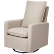 Babyletto Cali Pillowback Swivel Glider in Performance Beach Eco-Weave