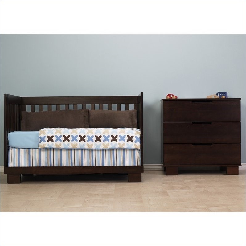 Babyletto Modo 3in1 Convertible Wood Crib Set in Espresso M6701Q
