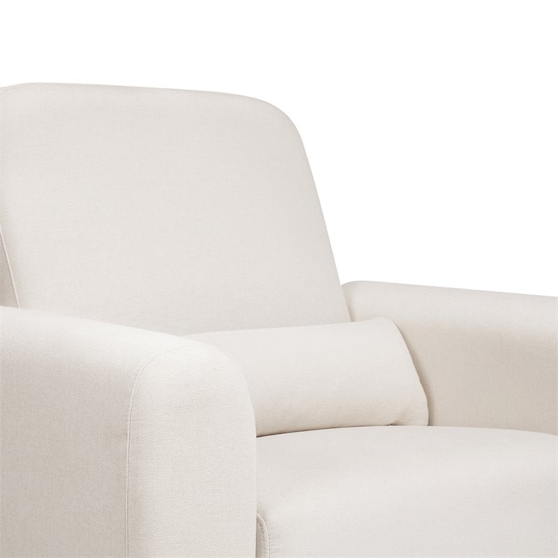 Babyletto Tuba Polyester Fabric Swivel Glider in Performance Cream Eco-Weave