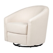 Babyletto Madison Performance Eco-Twill Fabric Swivel Glider in Natural
