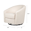 Babyletto Madison Performance Eco-Twill Fabric Swivel Glider in Natural