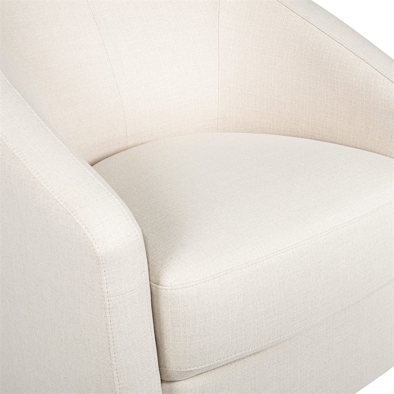 Babyletto Madison Performance Eco-Twill Fabric Swivel Glider in Natural