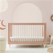 Babyletto Lolly Pine Wood 3-in-1 Convertible Crib in Canyon and Washed Natural
