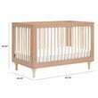 Babyletto Lolly Pine Wood 3-in-1 Convertible Crib in Canyon and Washed Natural