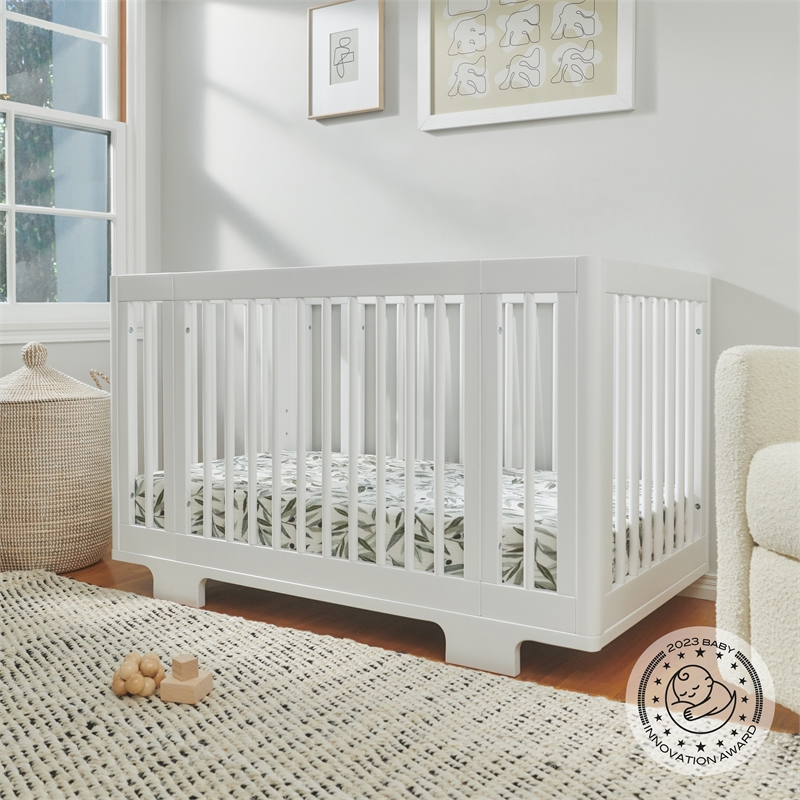 Babyletto Yuzu 8-in-1 Wood Convertible Crib with Conversion Kits in White