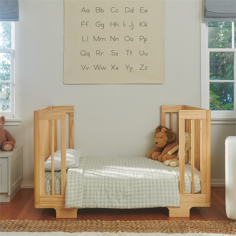 Babyletto Yuzu 8-in-1 Wood Convertible Crib with Conversion Kits in Natural