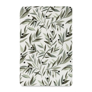 Babyletto 18x28&quot Modern Organic Cotton Bassinet Sheet in Olive Branches