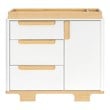 Babyletto Yuzu Modern 3-Drawer Pine Wood Changer Dresser in White/Natural