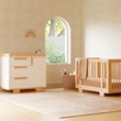 Babyletto Yuzu Modern 3-Drawer Pine Wood Changer Dresser in White/Natural