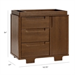 Babyletto Yuzu Modern 3-Drawer Pine Wood Changer Dresser in Natural Walnut