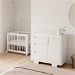 Babyletto Yuzu Modern 3-Drawer Pine Wood Changer Dresser in White