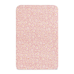 Babyletto 18x28&quot Modern Organic Cotton Bassinet Sheet in Daisy Pink