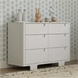 Babyletto Yuzu Modern 6-Drawer Pine Wood Double Dresser in White