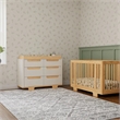 Babyletto Yuzu Modern 6-Drawer Pine Wood Double Dresser in White/Natural