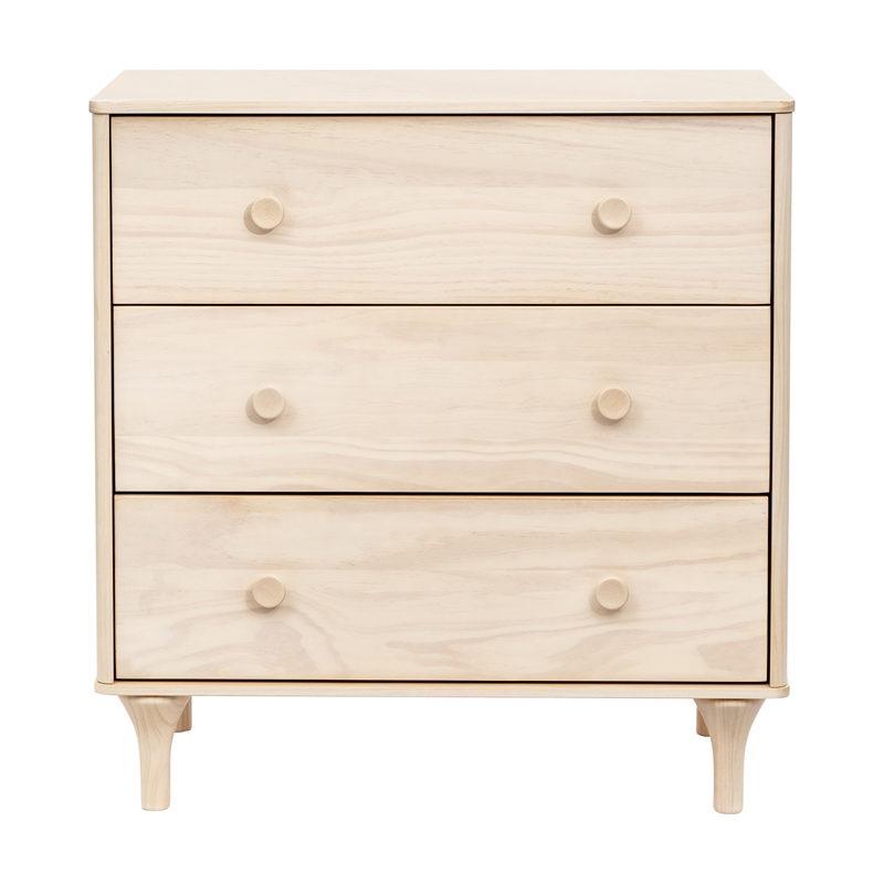 Babyletto Lolly Modern 3-Drawer Wood Changer Dresser in Washed Natural