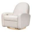 Babyletto Nami Fabric Glider Recliner with Electronic Control and USB in Cream
