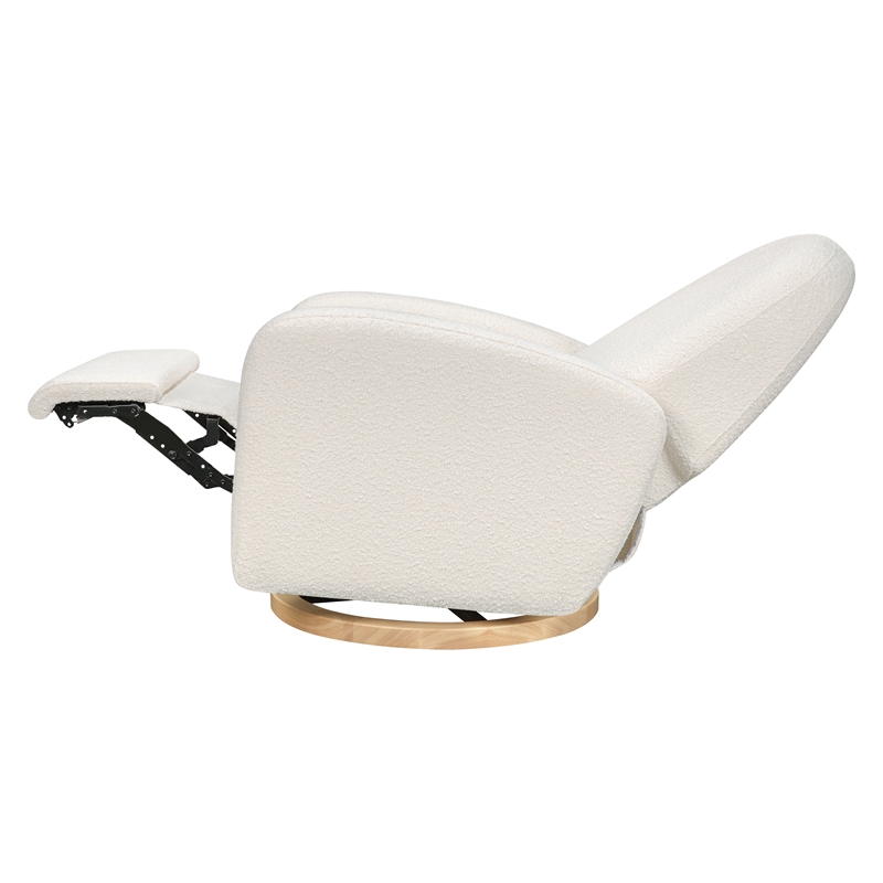 Babyletto Nami Fabric Glider Recliner with Electronic Control and USB in Ivory