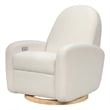 Babyletto Nami Fabric Glider Recliner with Electronic Control and USB in Ivory